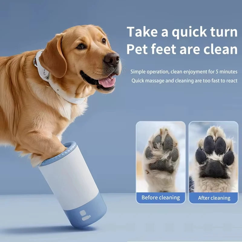 Portable Electric Pet Paw Cleaner - Quick, Quiet, and Waterproof Dog Foot Washing Machine