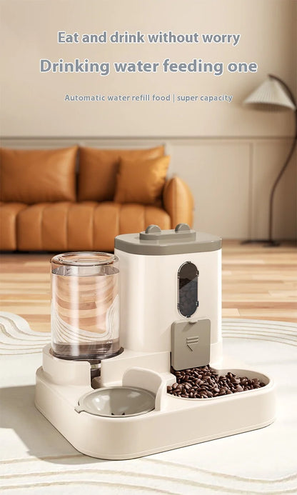 Automatic Gravity Pet Feeder & Water Dispenser