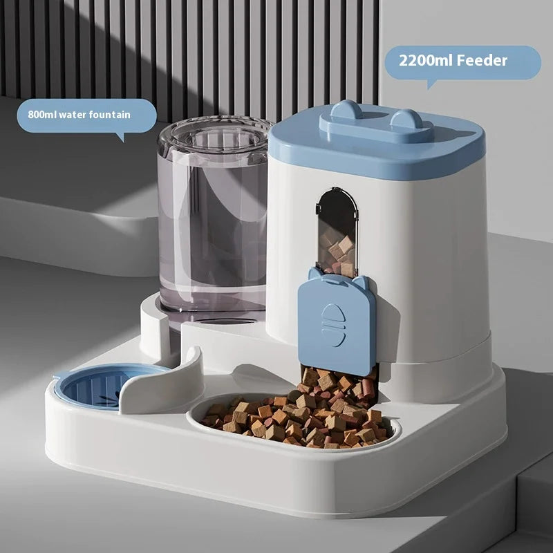 Automatic Gravity Pet Feeder & Water Dispenser