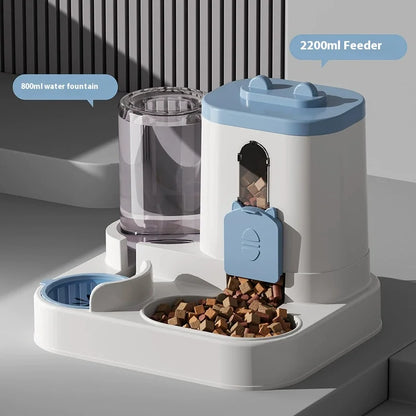 Automatic Gravity Pet Feeder & Water Dispenser
