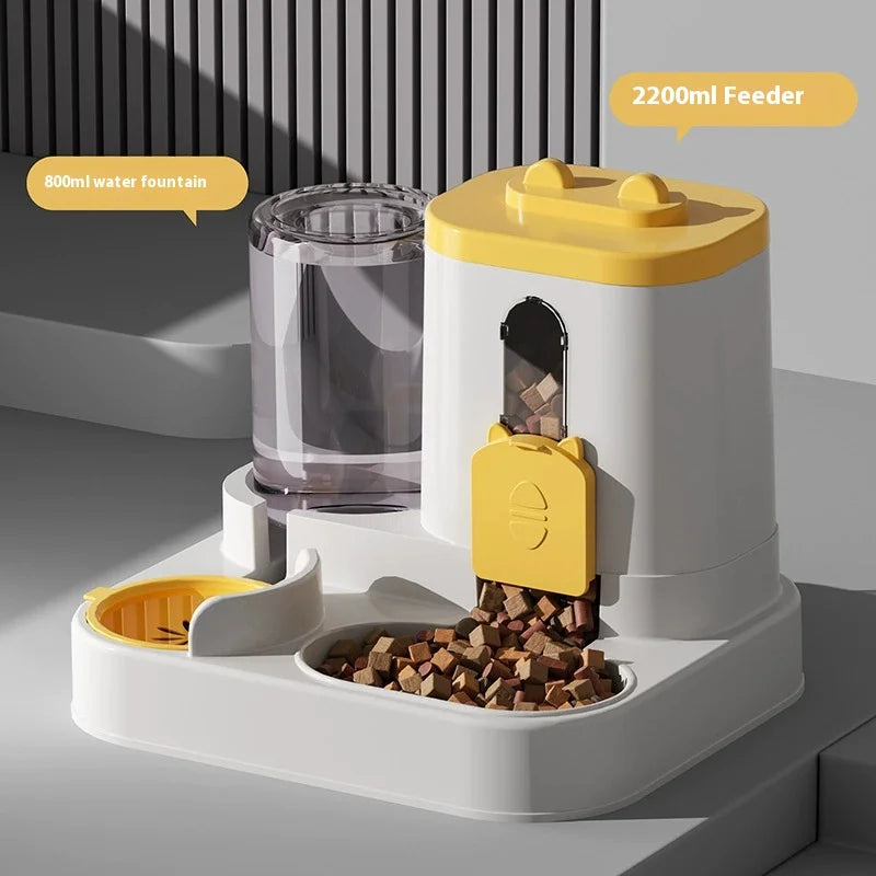 Automatic Gravity Pet Feeder & Water Dispenser