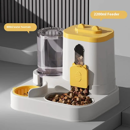 Automatic Gravity Pet Feeder & Water Dispenser