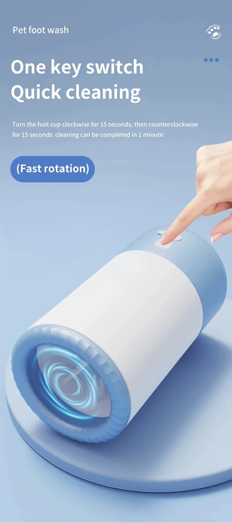 Portable Electric Pet Paw Cleaner