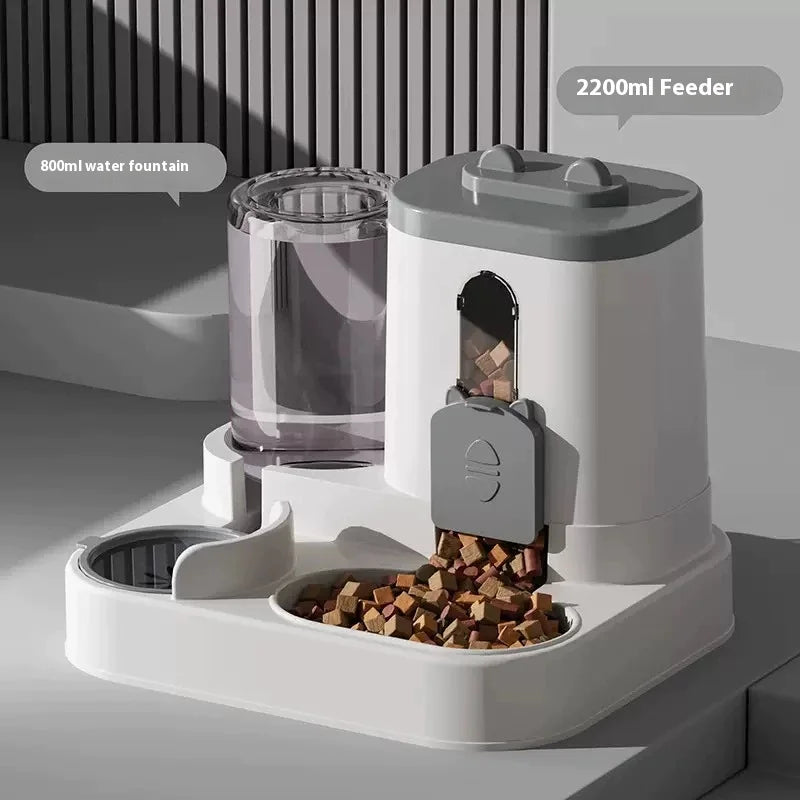 Automatic Gravity Pet Feeder & Water Dispenser