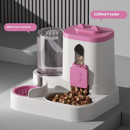Automatic Gravity Pet Feeder & Water Dispenser