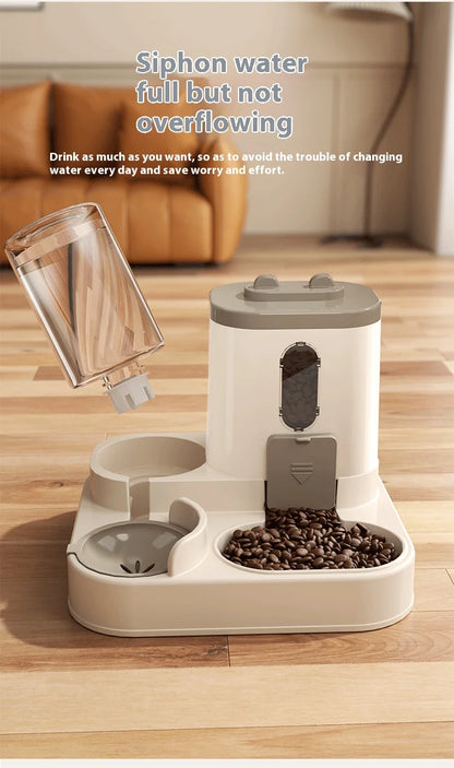 Automatic Gravity Pet Feeder & Water Dispenser