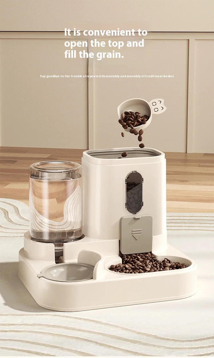 Automatic Gravity Pet Feeder & Water Dispenser