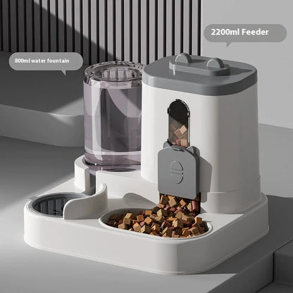 Automatic Gravity Pet Feeder & Water Dispenser